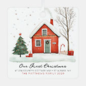 Our New Home First Home Photo Ornament  (Voorkant)