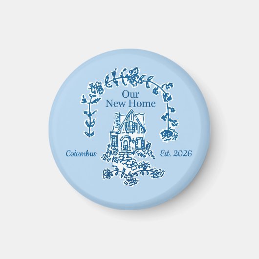 Our New Home graphic magnet (Voorkant)