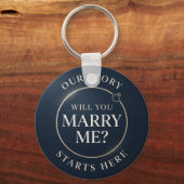 Our Next Chapter Personalized Love Keepsake Sleutelhanger (Voorkant)