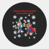Our Nutcracker 2025  Ronde Sticker (Voorkant)