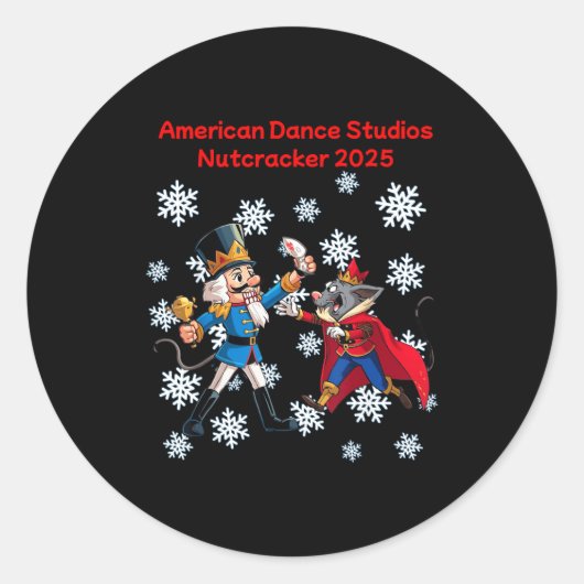 Our Nutcracker 2025 Ronde Sticker (Voorkant)