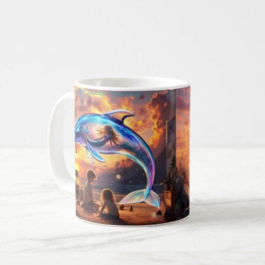 Our Ocean Fantasy - coffee cup Koffiemok (Voorkant links)