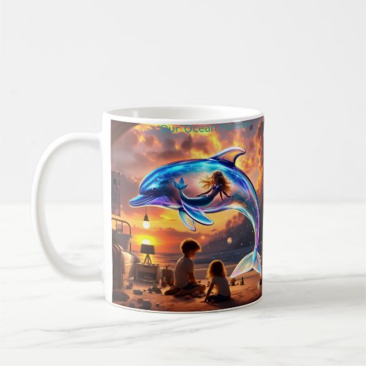 Our Ocean Fantasy - coffee cup Koffiemok (Links)