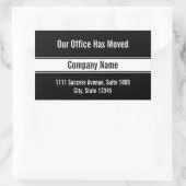 Our Office Has Moved Template Moving Announcement Rechthoekige Sticker (Tas)