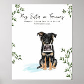 Our Pack Is Growing Dog Pregnancy Photo Prop Poster (Voorkant)