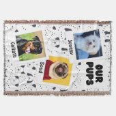 Our Pups Custom Dog 3-Photo  Deken (Voorkant)