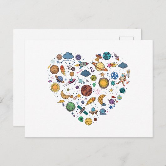 Our Solar System planet, Science Education Space k Briefkaart (Voorkant / Achterkant)