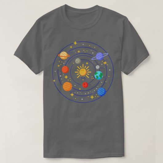 Our Solar System Science Education - Cosmology Con T-shirt (Design voorkant)