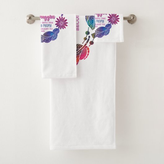 Our Struggles Shape Us Into The Amazing People Bad Handdoek (Insitu)