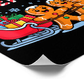 Our Team Sleighs Christmas Gingerbread And Xmas Sq Poster (Hoek)