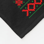 Our Team Sleighs Christmas Reindeers Santa's Long  Fleece Deken (Hoek)