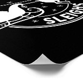 Our Team Sleighs Christmas Reindeers Santa's Long  Poster (Hoek)