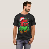 Our Team Sleighs Christmas Reindeers Santa's Worke T-shirt (Voorkant volledig)