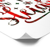 Our Team Sleighs Christmas Santa Reindeers Office  Poster (Hoek)