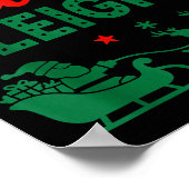 Our Team Sleighs Christmas Work Team Matching  Poster (Hoek)