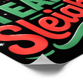 Our Team Sleighs Funny Christmas Reindeers Xmas  Poster (Hoek)