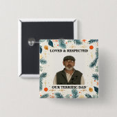 Our Terrific Dad™ Button (Customize It!) (Voorkant /achterkant)