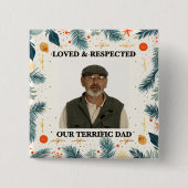 Our Terrific Dad™ Button (Customize It!) (Voorkant)
