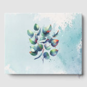 Our Wedding | Botanisch groen van Eucalyptus Gastenboek (Achterkant)