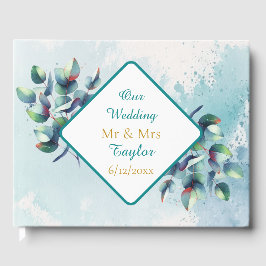 Our Wedding | Botanisch groen van Eucalyptus Gastenboek