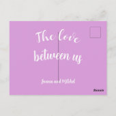 Our wedding briefkaart (Achterkant)