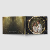 Our Wedding Memories – Elegant Black and Gold Cust Gastenboek (Volledig)