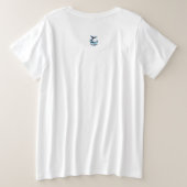 Our World Whale Tail Ocean Conservation Grote Maat T-shirt (Design achterkant)