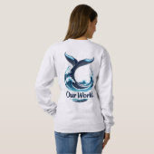 Our World Whale Tail Ocean Conservation Trui (Achterkant volledig)