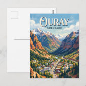 Ouray Colorado Briefkaart (Voorkant / Achterkant)