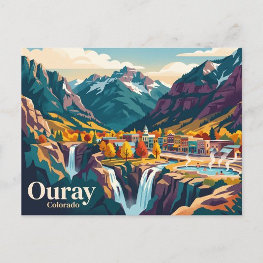 Ouray Colorado Briefkaart (Voorkant)