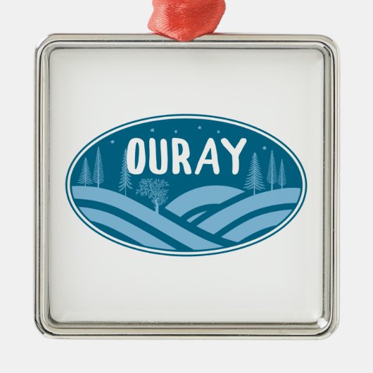 Ouray Colorado buitenshuis Metalen Ornament (Voorkant)