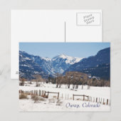 Ouray, Colorado in de winter Briefkaart (Voorkant / Achterkant)
