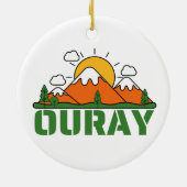 OURAY COLORADO KERAMISCH ORNAMENT (Achterkant)