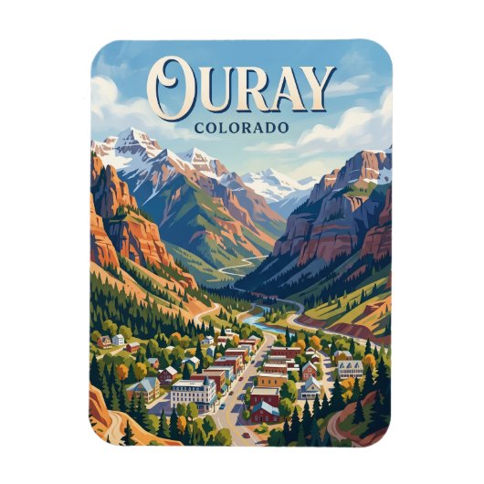 Ouray Colorado Magneet (Verticaal)