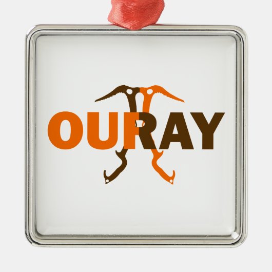 Ouray Colorado Metalen Ornament (Voorkant)