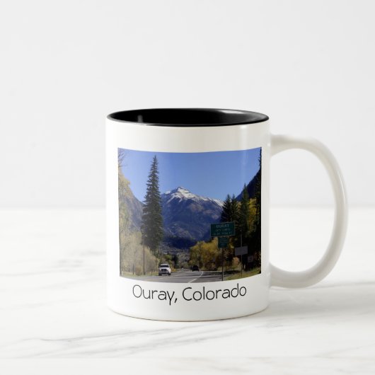 Ouray, Colorado-Mok Tweekleurige Koffiemok (Rechts)