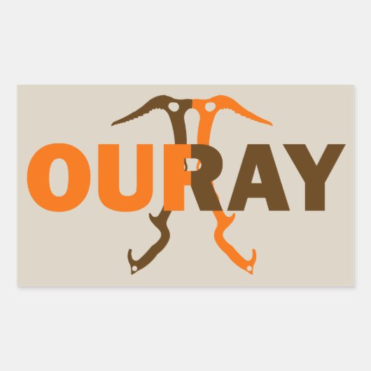 Ouray Colorado Rechthoekige Sticker (Voorkant)
