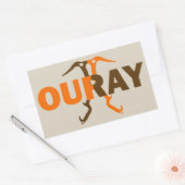 Ouray Colorado Rechthoekige Sticker (Envelop)