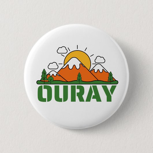 OURAY COLORADO RONDE BUTTON 5,7 CM (Voorkant)
