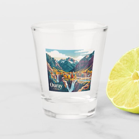 Ouray Colorado Shot Glas (Voorkant)