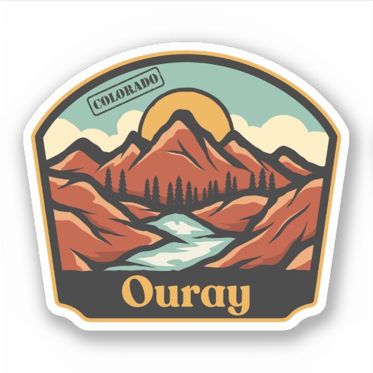 Ouray, Colorado Sticker (Voorkant)