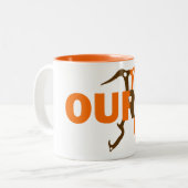 Ouray Colorado Tweekleurige Koffiemok (Voorkant links)