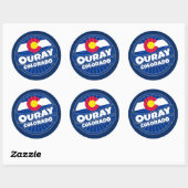 Ouray Colorado vlag barst stickers (Vel)