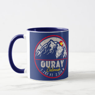 Ouray Colorado Vlag Camping Wandelen Souvenirs Mok