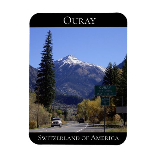 Ouray, Colorado, Zwitserland Magneet (Verticaal)