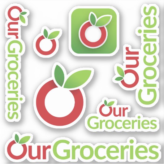 OurGroceries Vinyl Stickers (Voorkant)