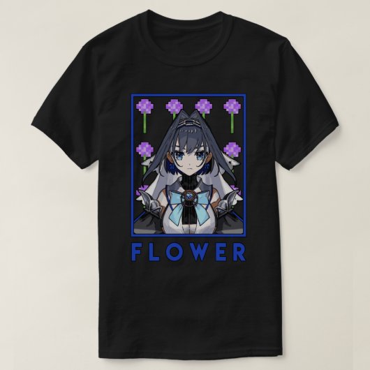 Ouro Kronii Flower Hololive English Council   T-shirt (Design voorkant)