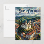 Ouro Preto Brazilië Briefkaart (Voorkant / Achterkant)