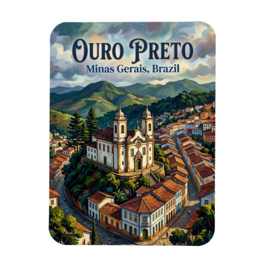 Ouro Preto Brazilië Magneet (Verticaal)