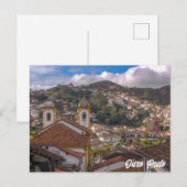 Ouro Preto, Minas Gerais, Uitzicht Brazilië Briefkaart (Voorkant / Achterkant)